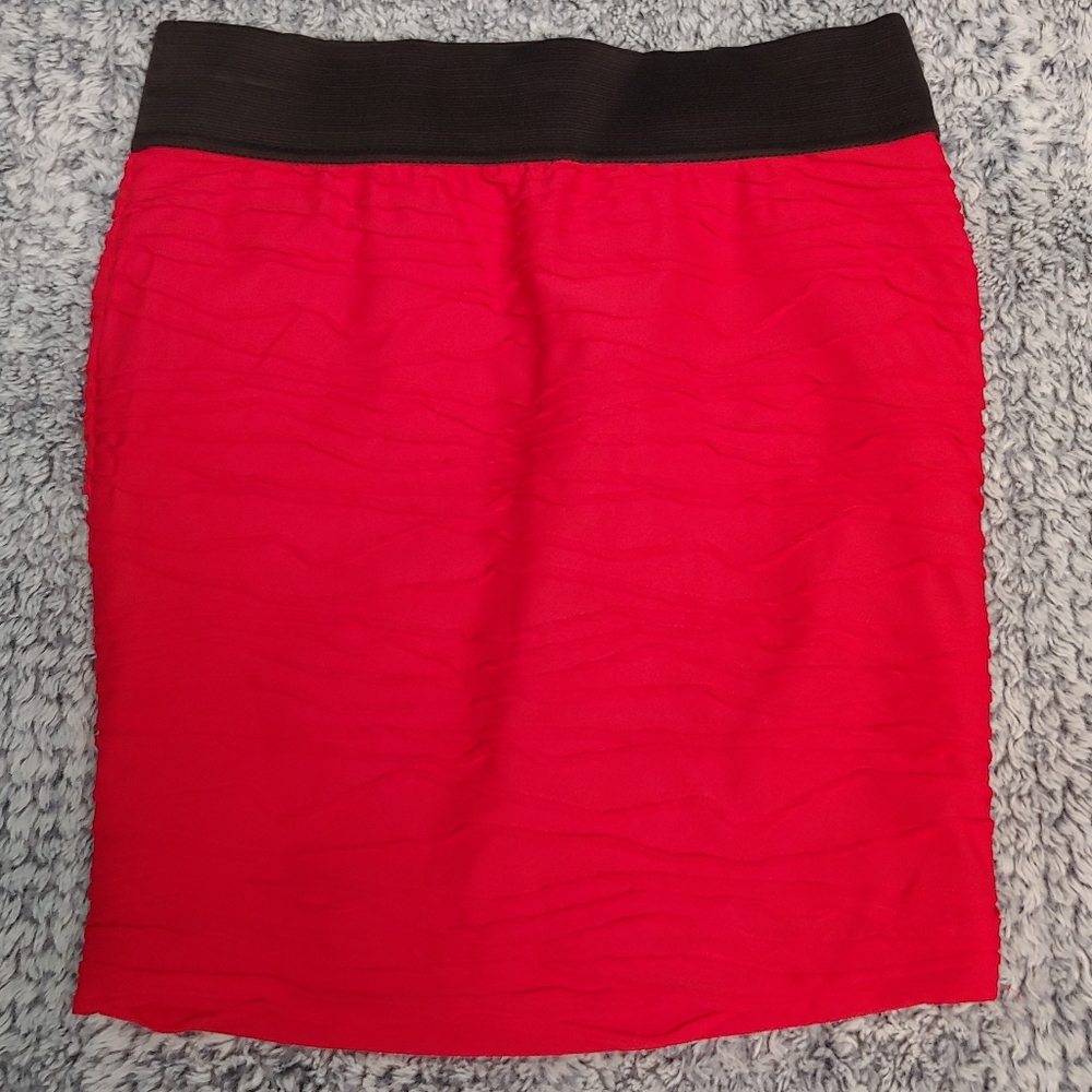 Red Bodycon Skirt